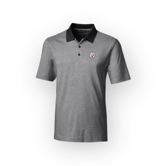 new Cutter & Buck ✫ DryTec Pittsburgh Steelers ✫ Embroider Tonal Dot Polo Shirt - Picture 15 of 16